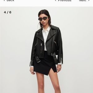 All saints balfern leather jacket like new